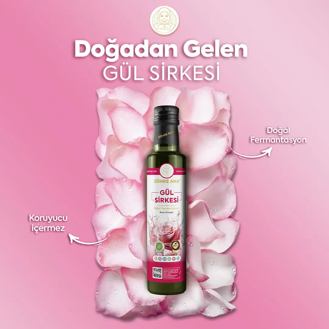 Zühre Ana Gül Sirkesi Doğal Fermantasyon