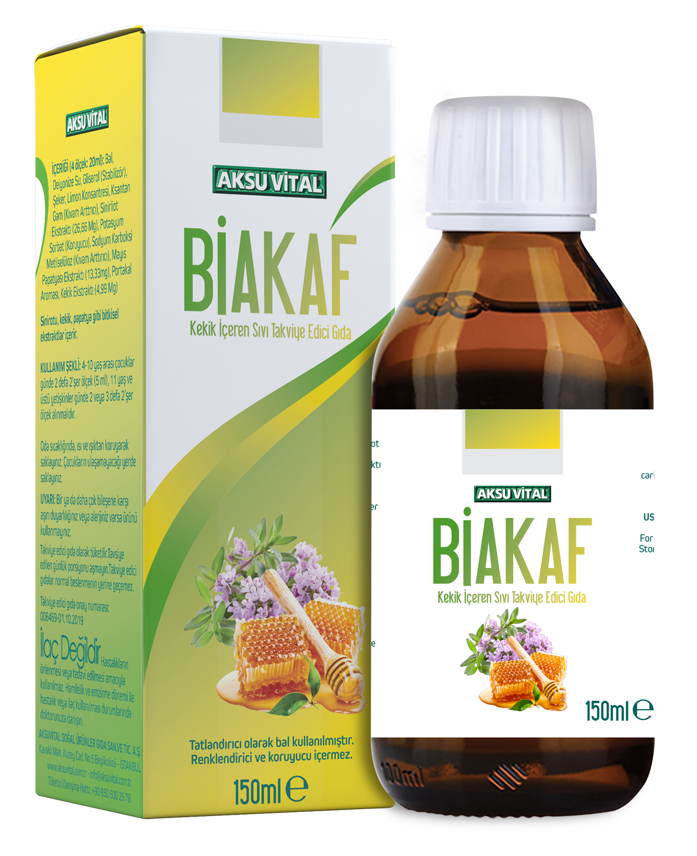 Aksu Vital Biakaf Kekik İçeren Sıvı Takviye Edici Gıda