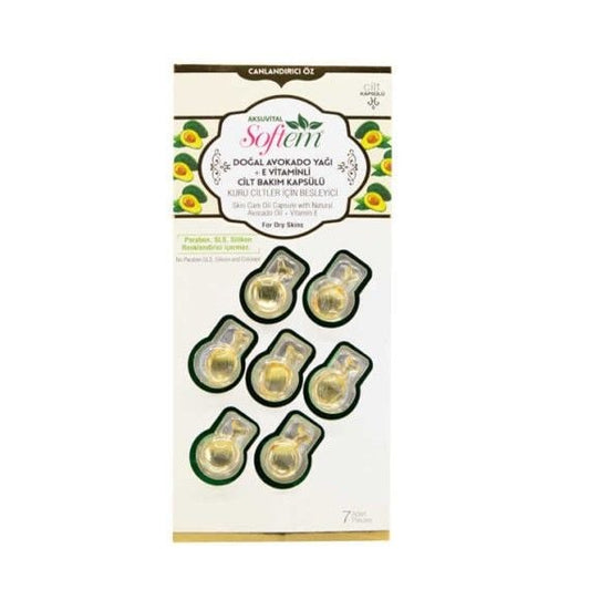 Aksu Vital Avokado Yağı + E Vitaminli Cilt Bakım Kapsülü