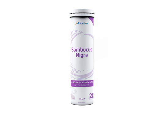 Aksu Vital Avicenna SAMBUCUS NIGRA VİTAMİN C ÇİNKO EFERVESAN 20TB