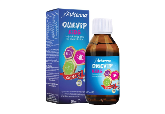 Aksu Vital Avicenna Omevip Kids Omega 3 Şurup 150 Ml