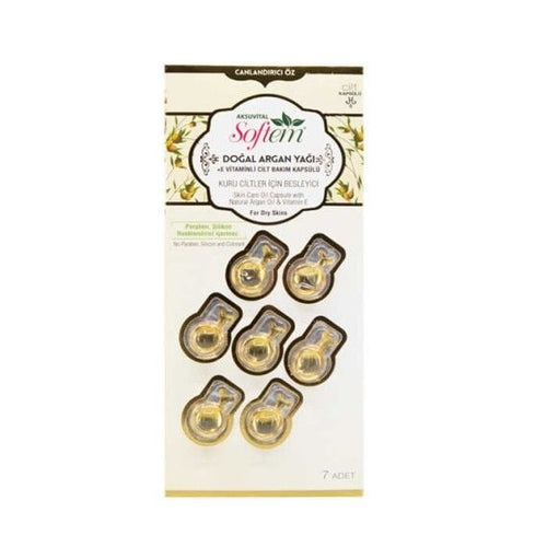 Aksu Vital Argan Yağı + E Vitaminli Cilt Bakım Kapsülü