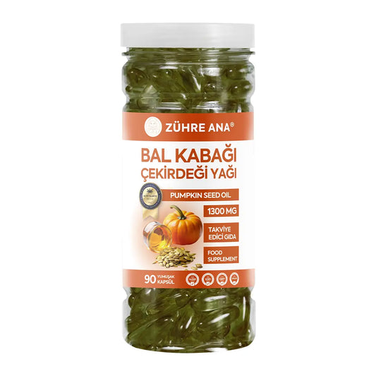 Zühre Ana Bal Kabağı Çekirdeği Yağı Softgel Kapsül