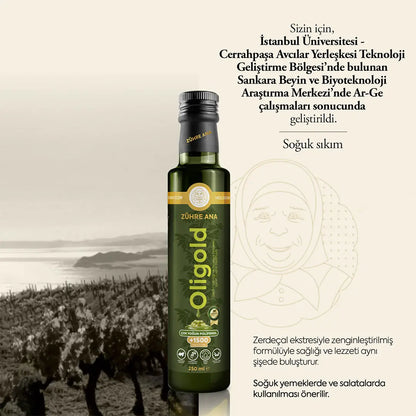 Zühre Ana Oligold 1500 Ultra Yüksek Polifenollü Naturel Sızma Zeytinyağı