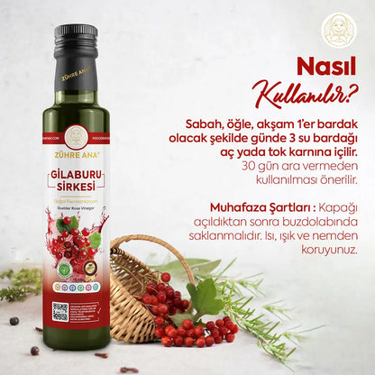 Zühre Ana Gilaburu Sirkesi Doğal Fermantasyon
