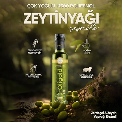 Zühre Ana Oligold 1500 Ultra Yüksek Polifenollü Naturel Sızma Zeytinyağı