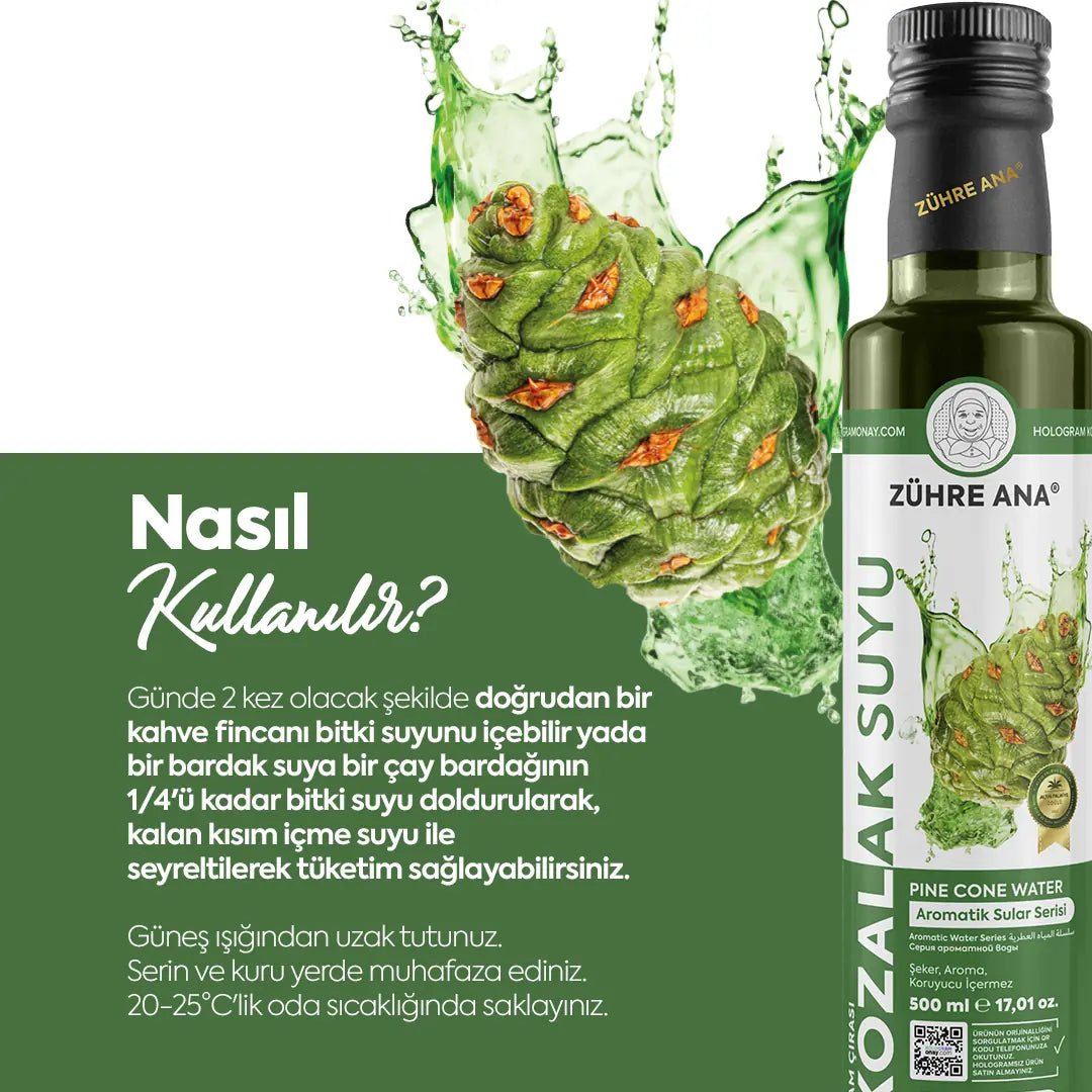 Zühre Ana Ekstraktlı Çam Çırası Kozalak Suyu