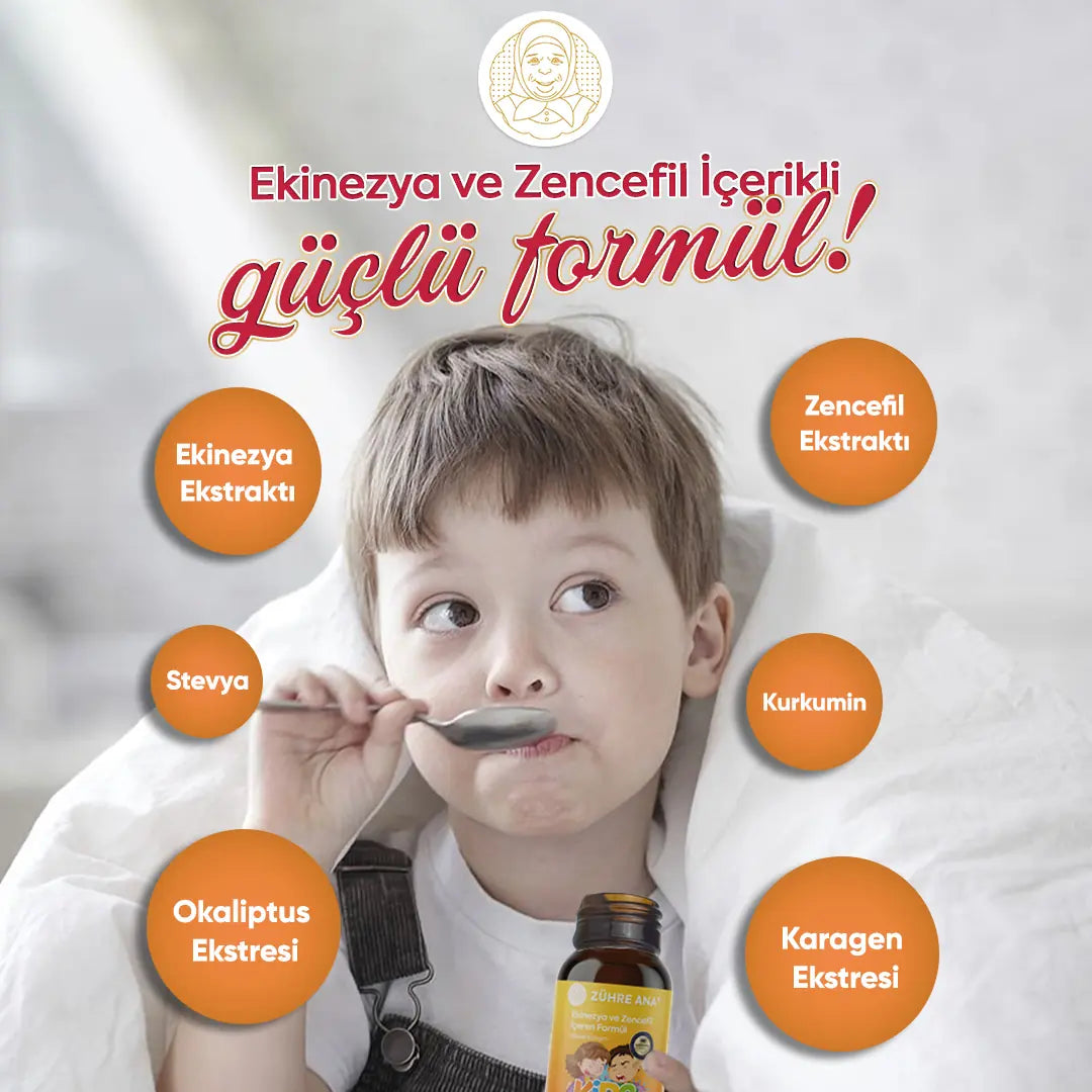 Zühre Ana Kids Ekinezya ve Zencefilli Şurup