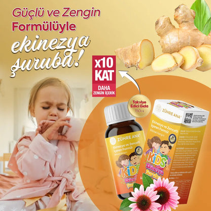 Zühre Ana Kids Ekinezya ve Zencefilli Şurup