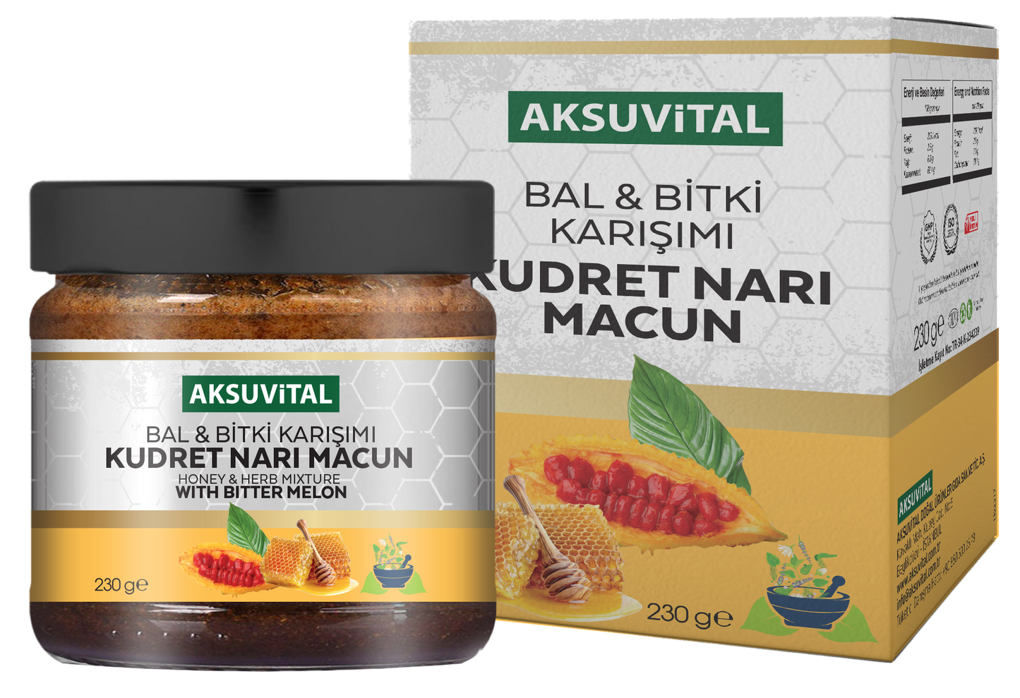 Aksu Vital Bal Bitki Karışımı Kudret Narı Macunu 230 gr.