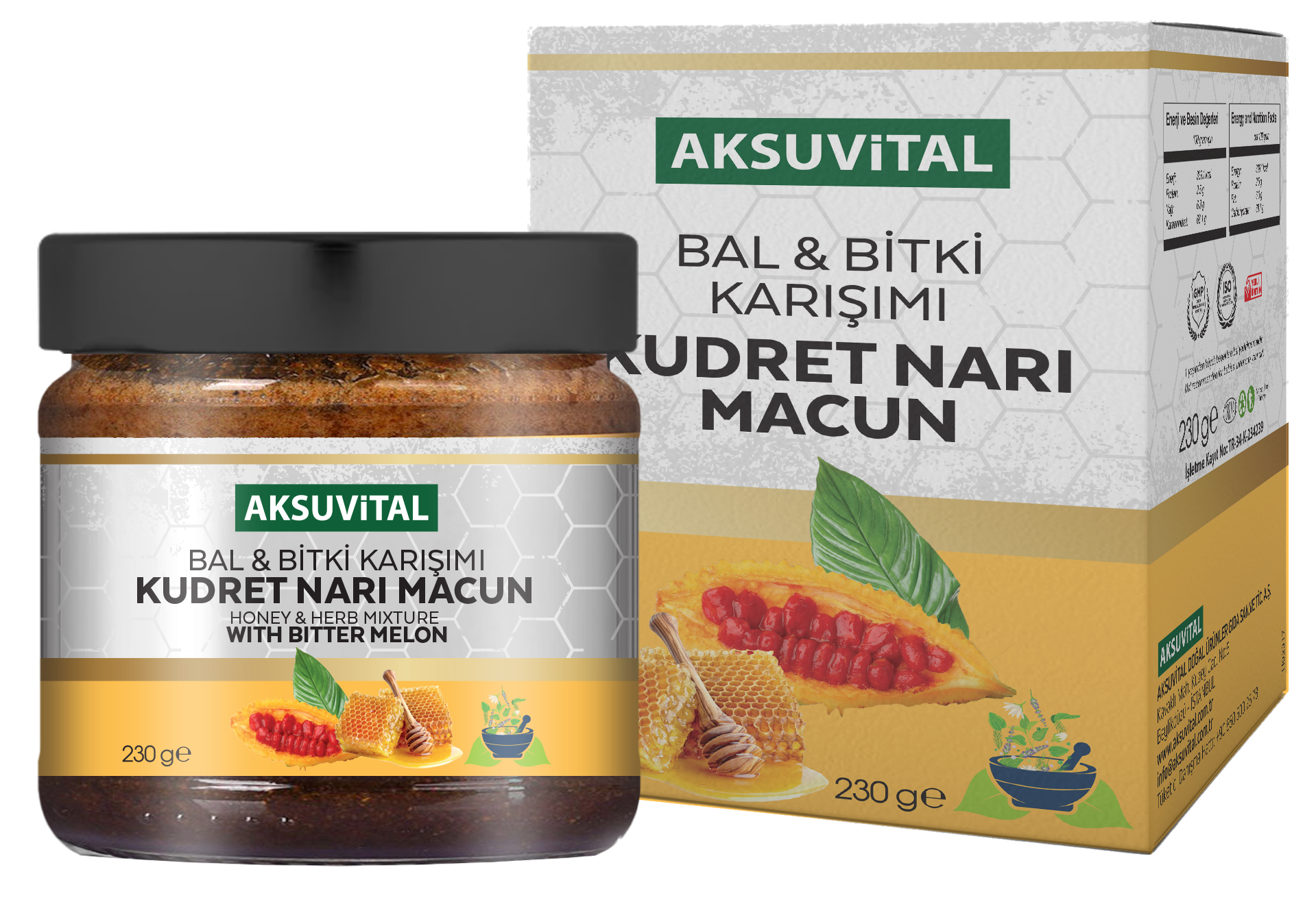 Aksu Vital Bal Bitki Karışımı Kudret Narı Macunu 230 gr.