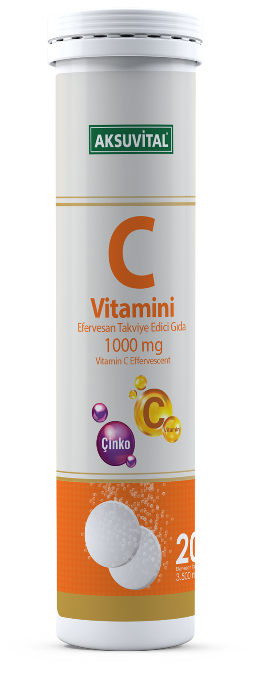 Aksu Vital C Vitamini Efervesan 20 Tablet