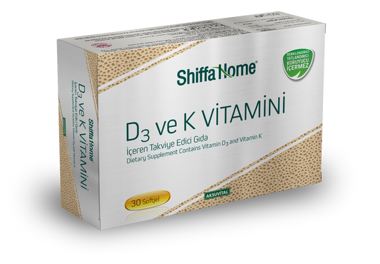 Aksu Vital D3 ve K2 Vitamini 1340 mg Softjel
