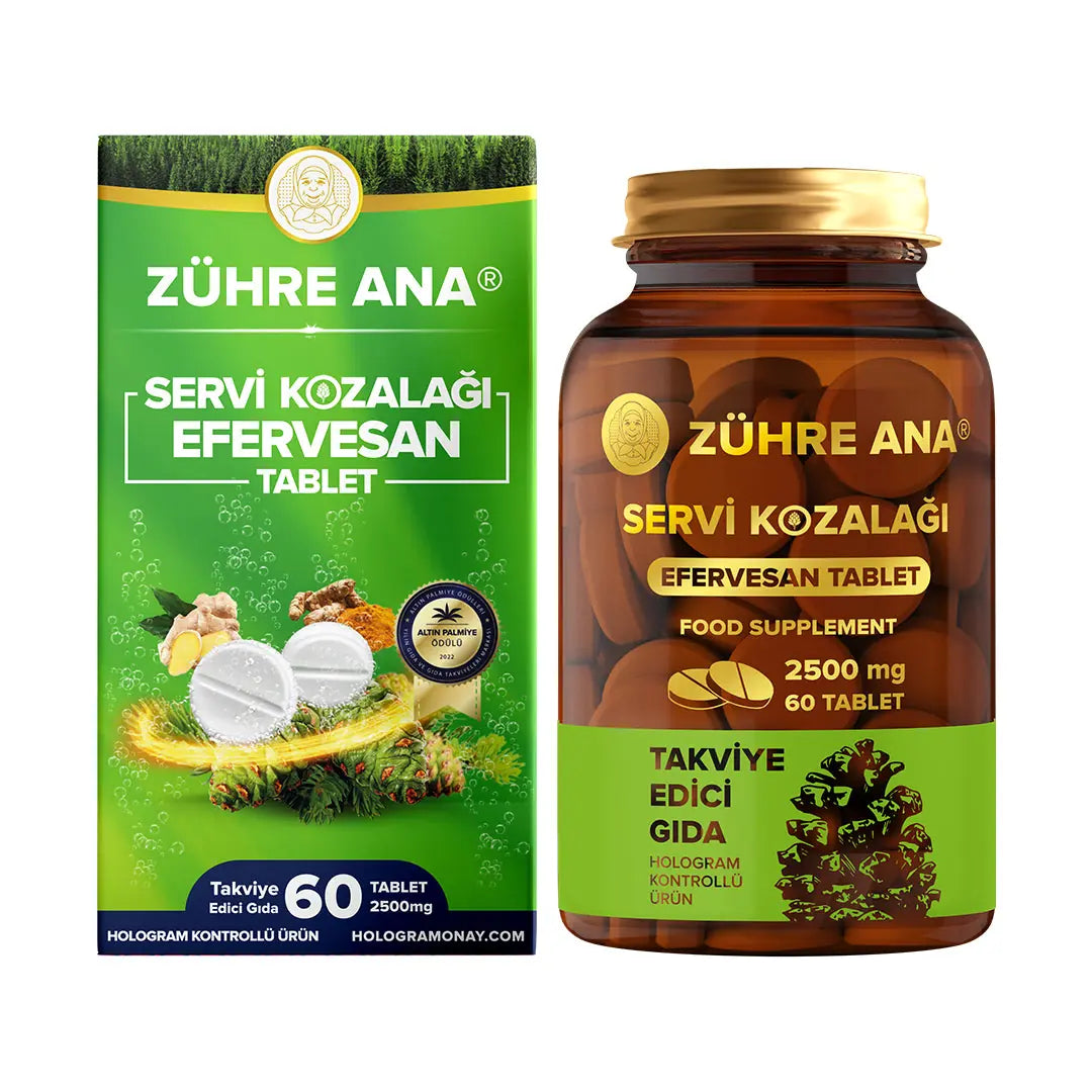 Zühre Ana Servi Kozalağı Efervesan Tablet
