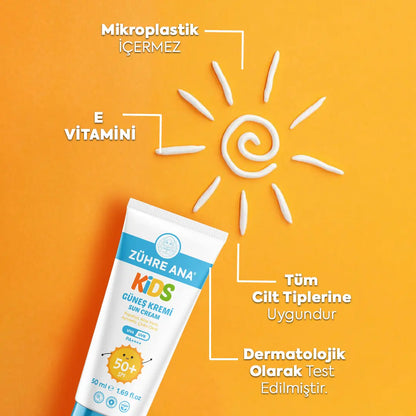 Zühre Ana Kids Güneş Kremi Spf 50+ UVA/UVB