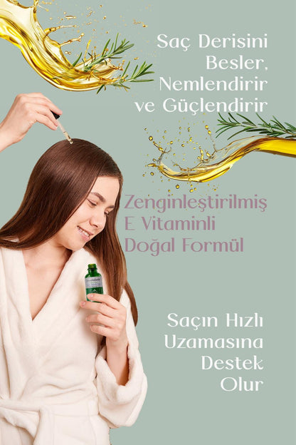 %100 Doğal Biberiye Saç Bakım Yağı 50 Ml