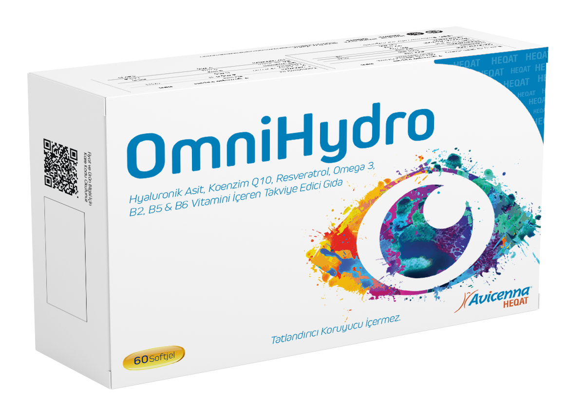 Aksu Vital Avicenna OmniHydro Hyaluronik Asit, Koenzim Q10, Resveratrol, Omega 3, B2, B5 & B6 Vitamini İçeren TEG