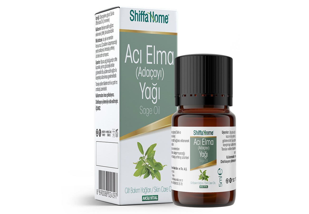 Aksu Vital Acı Elma (Adaçayı) Yağı 5 ml.